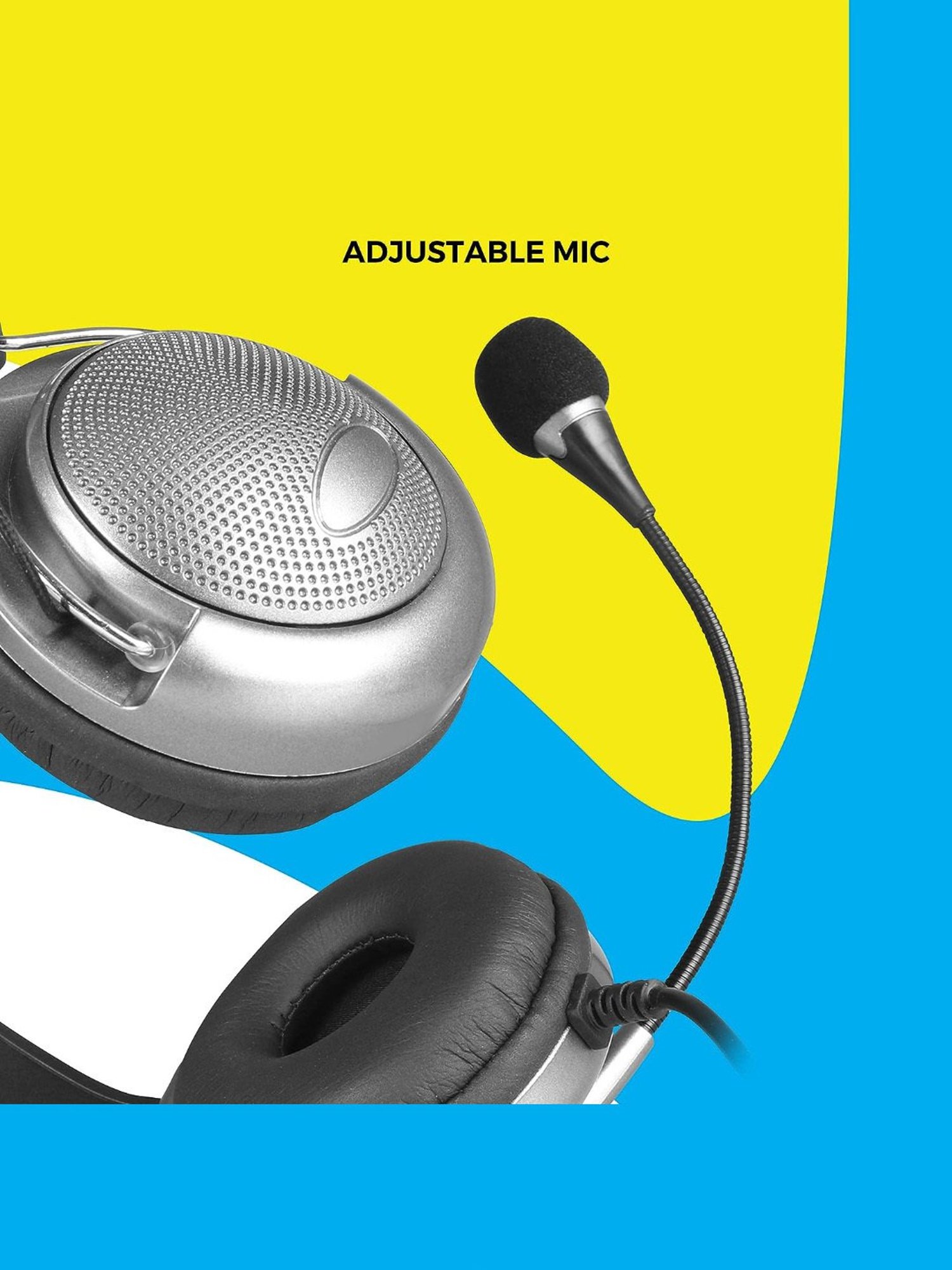 Zebronics Zeb-Supreme USB Wired On-Ear Headphone with Mic (Black)