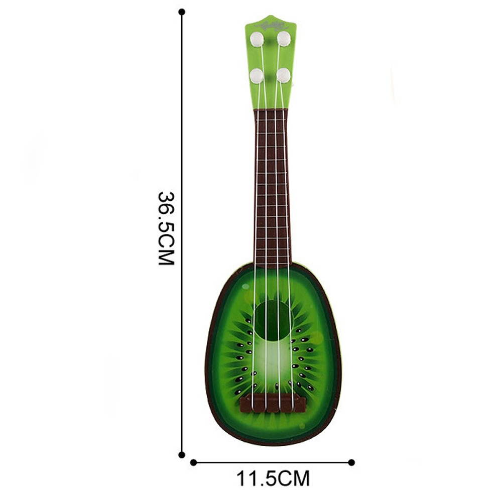 Mini Fruit Musical Guitar Ukulele Instrument Toy Children's Educational Game Toys (Kiwi)