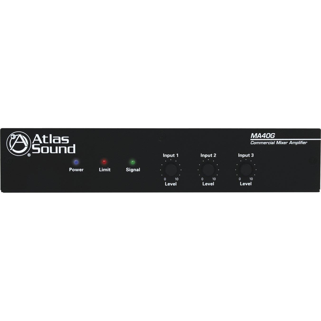 Atlas Sound - MA40G - 40 Watt Three Input Mixer Amplifier