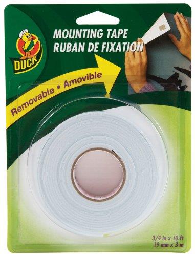Duck Brand Removable Mounting Double-Sided Foam Tape: 3/4 in. x 10 ft. (White)