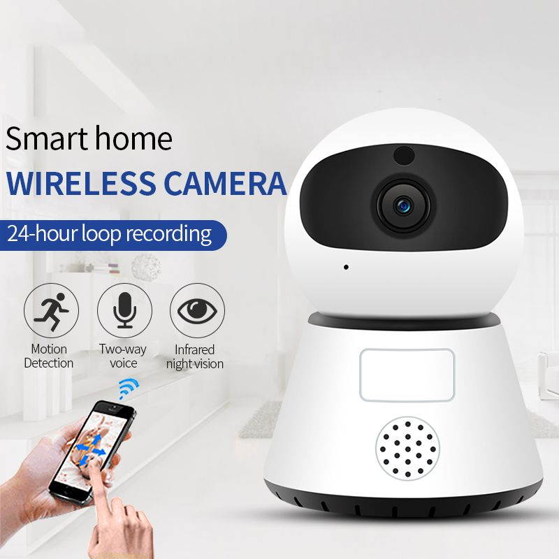 1080P PTZ Wireless Mini IP Camera Surveillance System Move Detection Infrared Night Version Home Security Surveillance Wifi Camera Cloud Service HD Lens Two-way Voice Camera