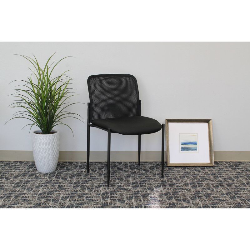 Mesh Guest Chair Black - Boss Office Products