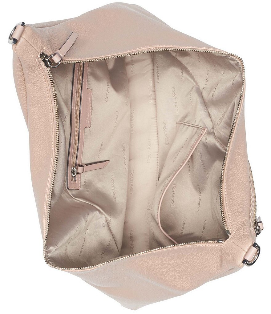 Calvin Klein Ivy Linen Python Hobo Bag