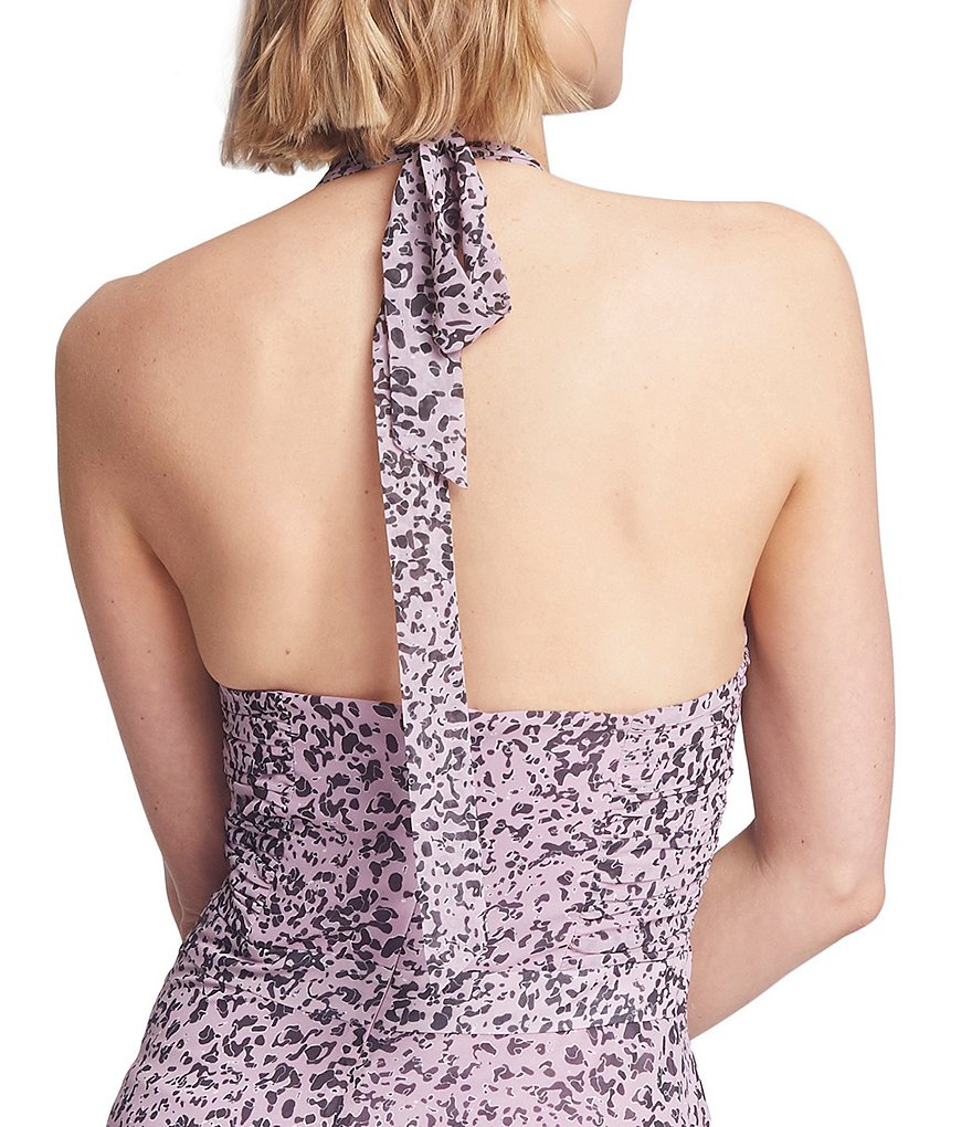 White Boho Stripes & Floral Print Floor Length Tank Dress