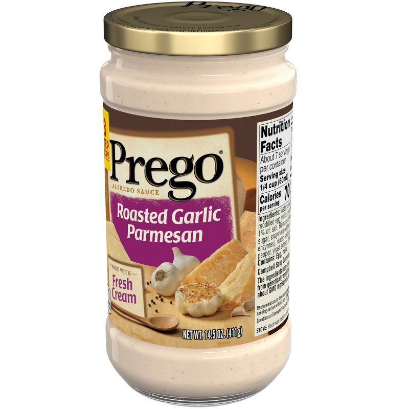 Prego Roasted Garlic Parmesan Alfredo Sauce 14.5oz