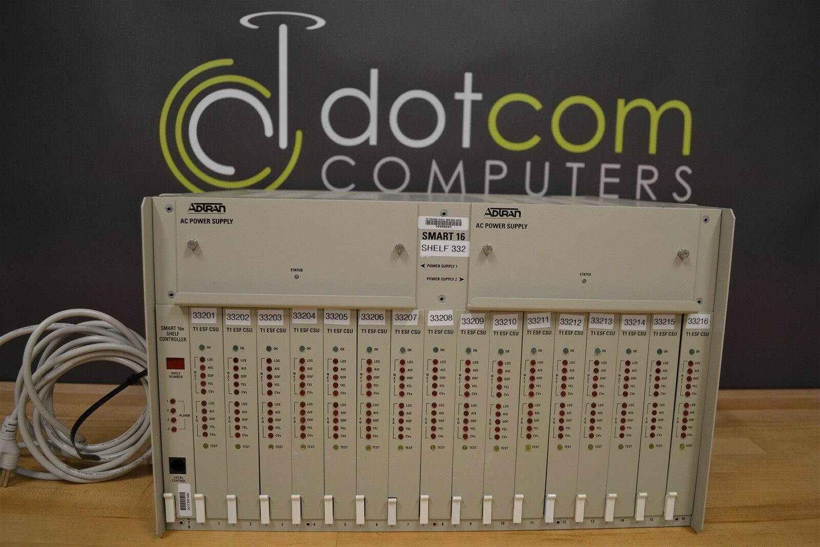 Adtran 16E 16 Smartshelf 4202023L6 13x 1202066L1 T1 ESF CSU  Smart Controller +