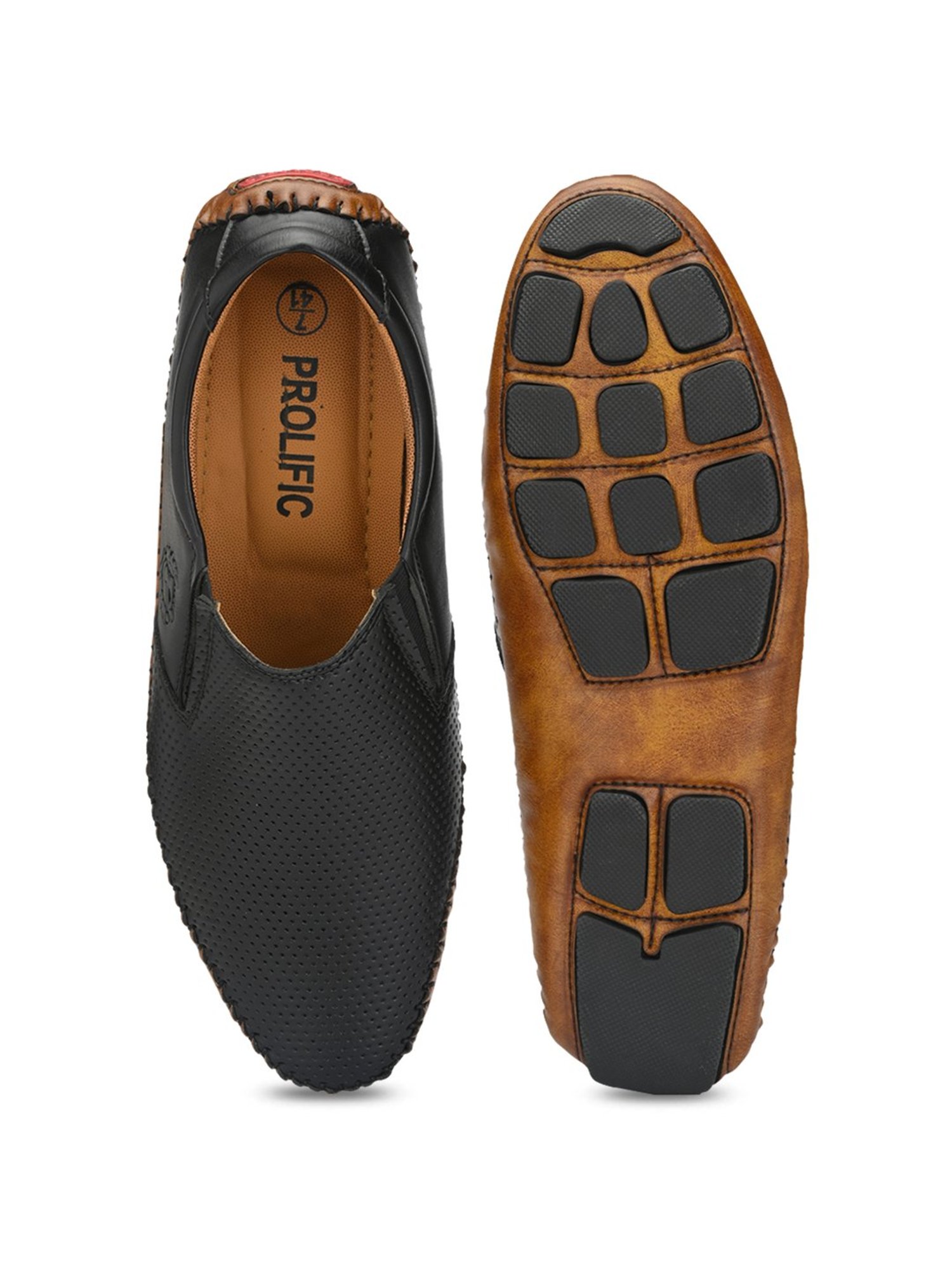 Prolific Black Casual Slip-Ons