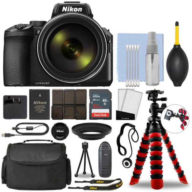 Nikon Coolpix P950 Digital Camera with 83x Zoom + Flex Tripod 32GB Accessory Kit