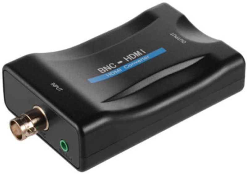 BNC to HDMI Video Converter 1080P/720P with Audio for Camera/DVR/CCTV/AC1420 Compatible with HDCP HDMI1.3 Surveillance Monitor