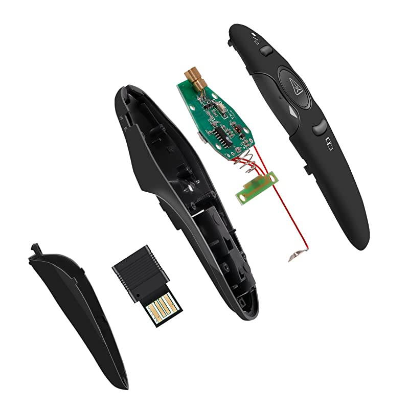 Wireless Presenter RF 24GHz Remote Presentation USB Control PowerPoint PPT Clicker Pointer