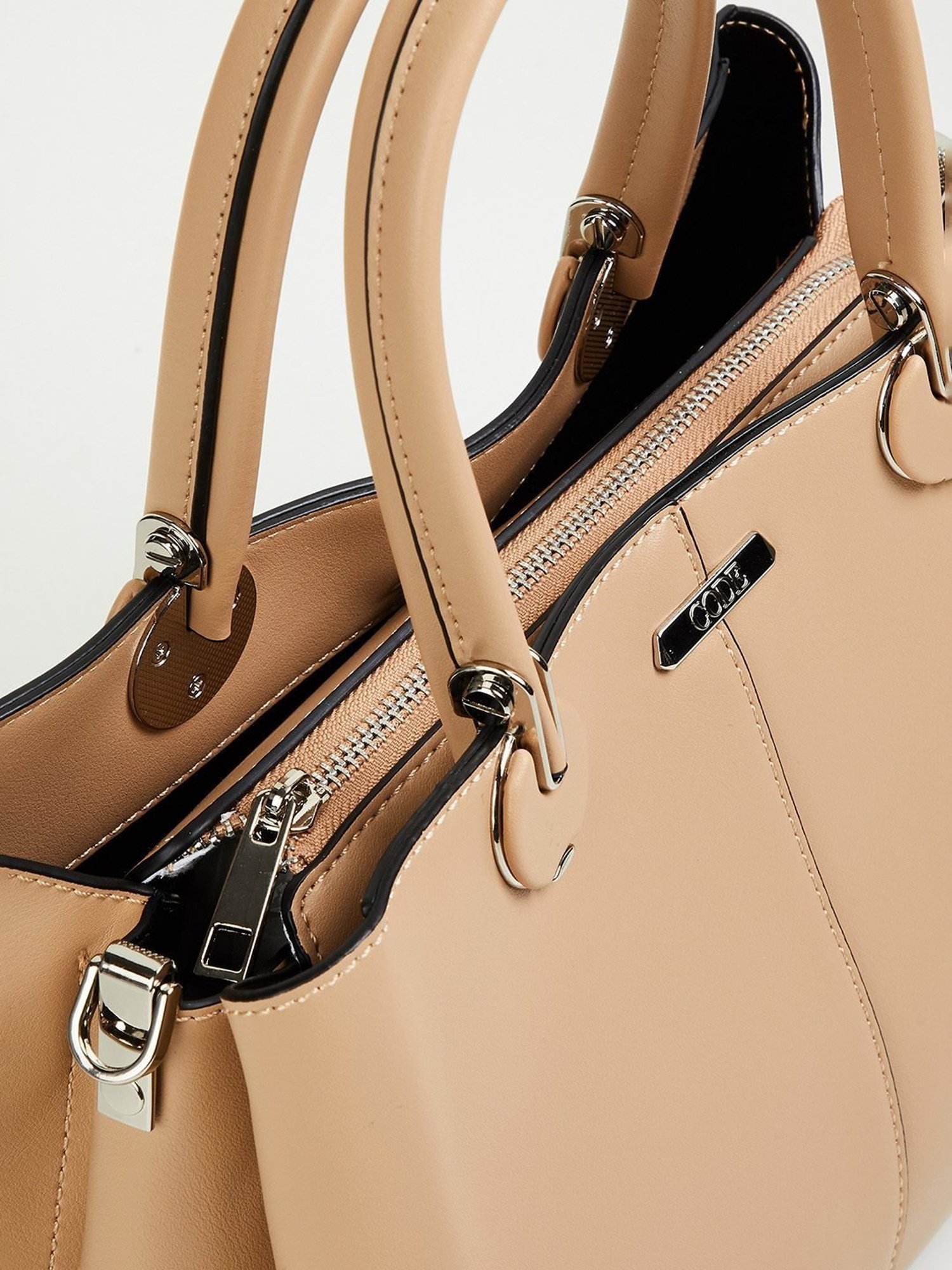 Code by Lifestyle Taupe Handbag