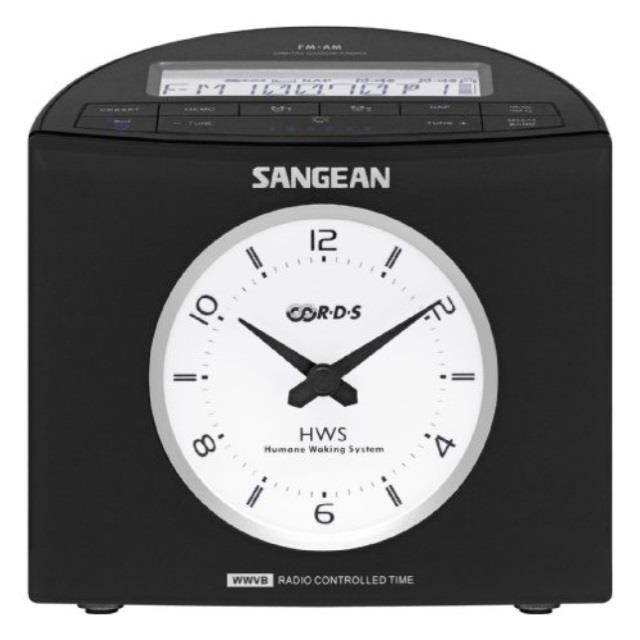 sangean rcr9 am/fmrds digital tuning atomic clock radio black