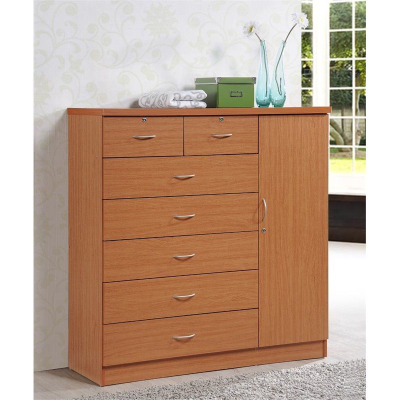 7 Drawer Chest  in Cherry - Hodedah