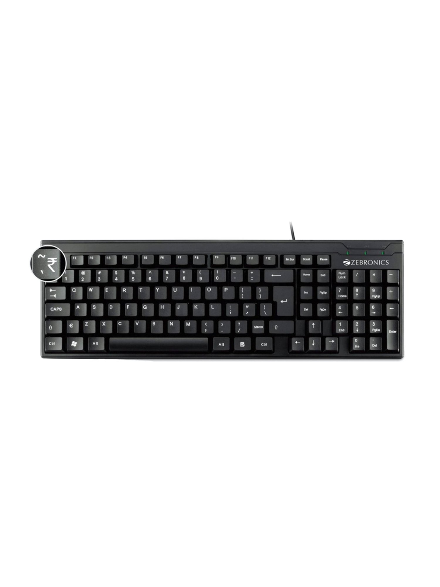 Zebronics Zeb K35 and Zeb Rise Keyboard & Mouse Wired Combo Set (Black)