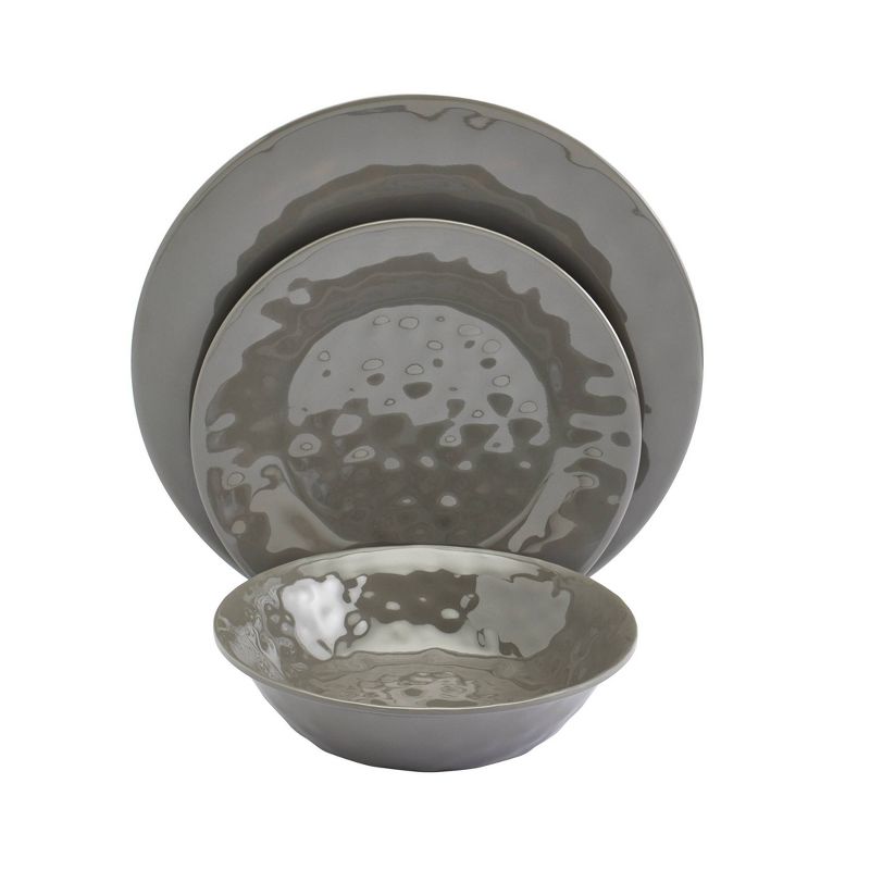 12pc Melamine Hawaiian Sunset Dinnerware Set - Tabletops Gallery