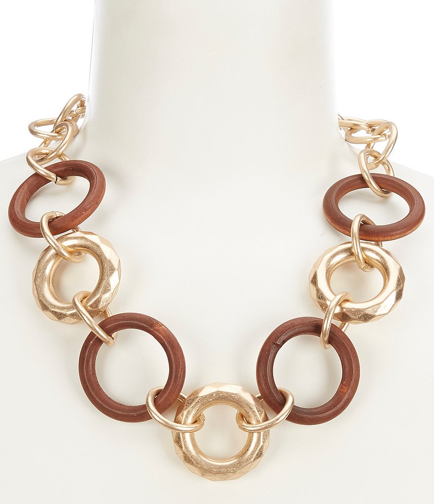 Southern Living Wood Link Necklace