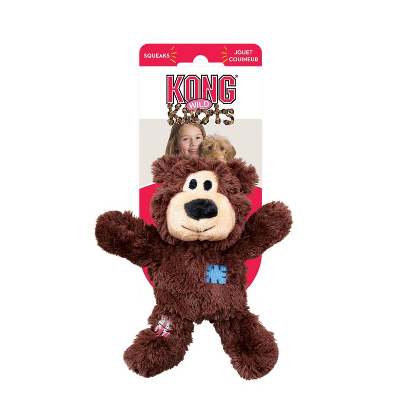 KONG Wild Knots Bear Dog Toy - Colors May Vary - M/L