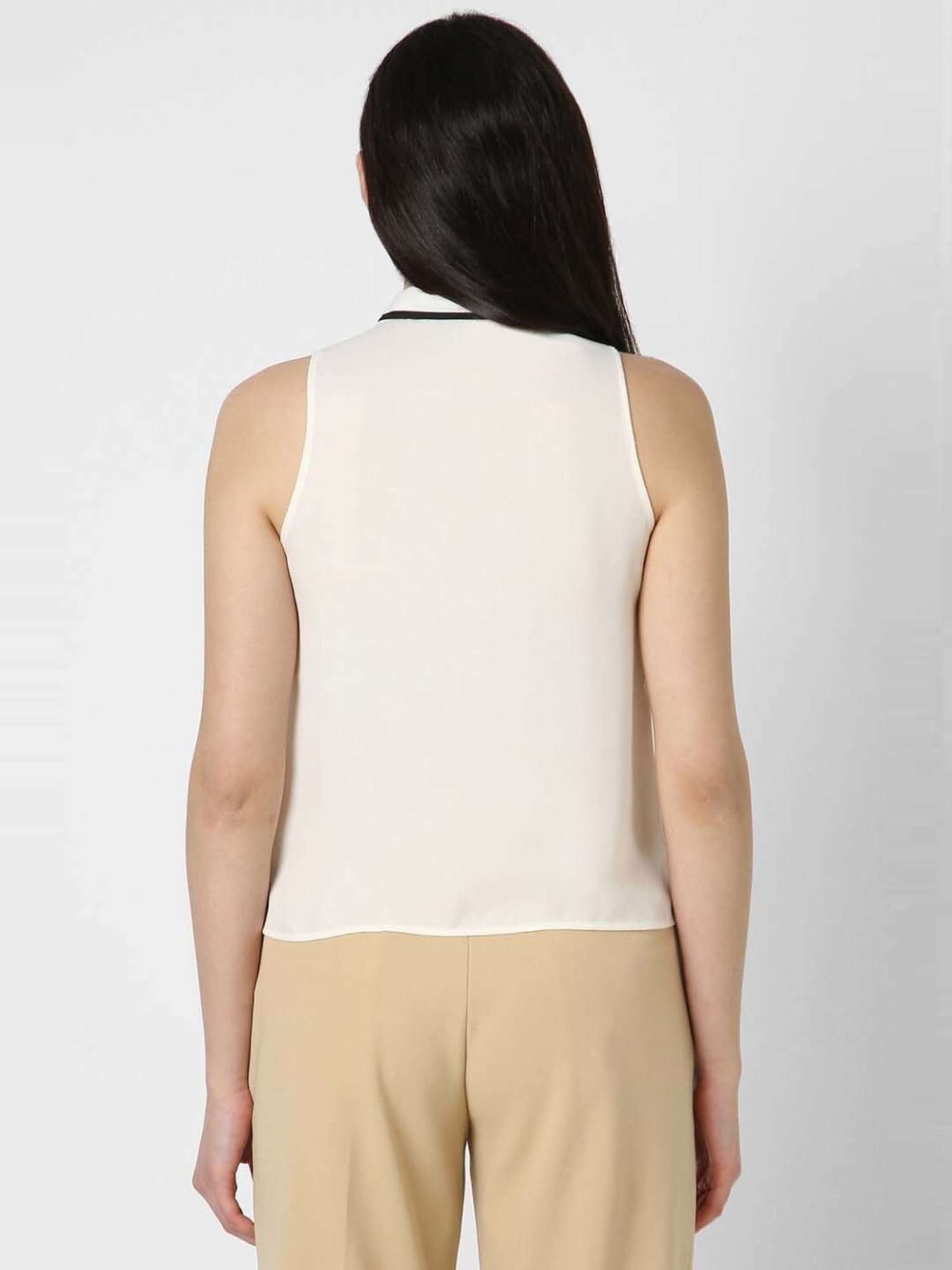 Van Heusen White Regular Fit Top