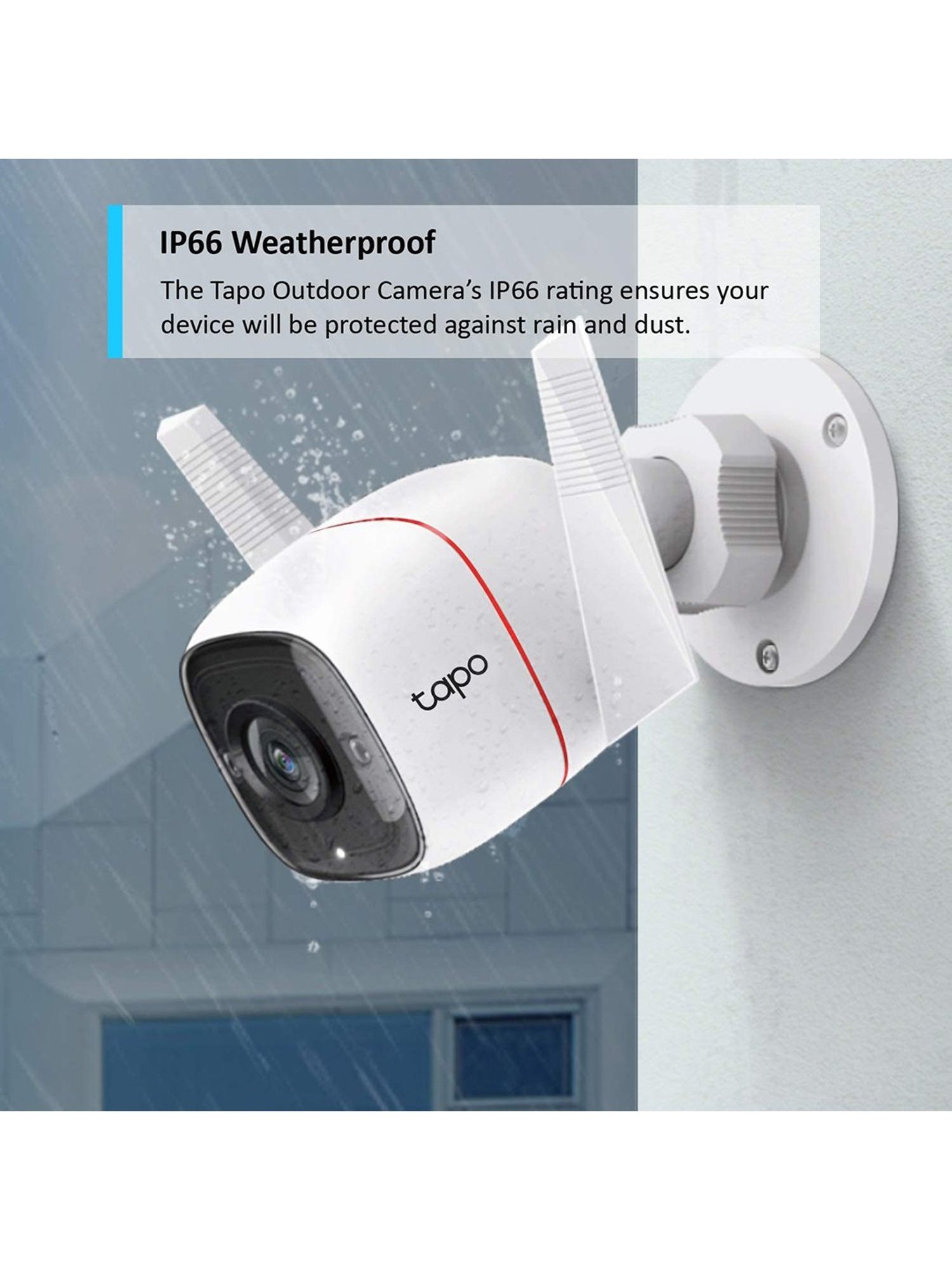 TP-LINK Tapo C310 3MP 1296p Outdoor Wi-Fi Security Camera (White)