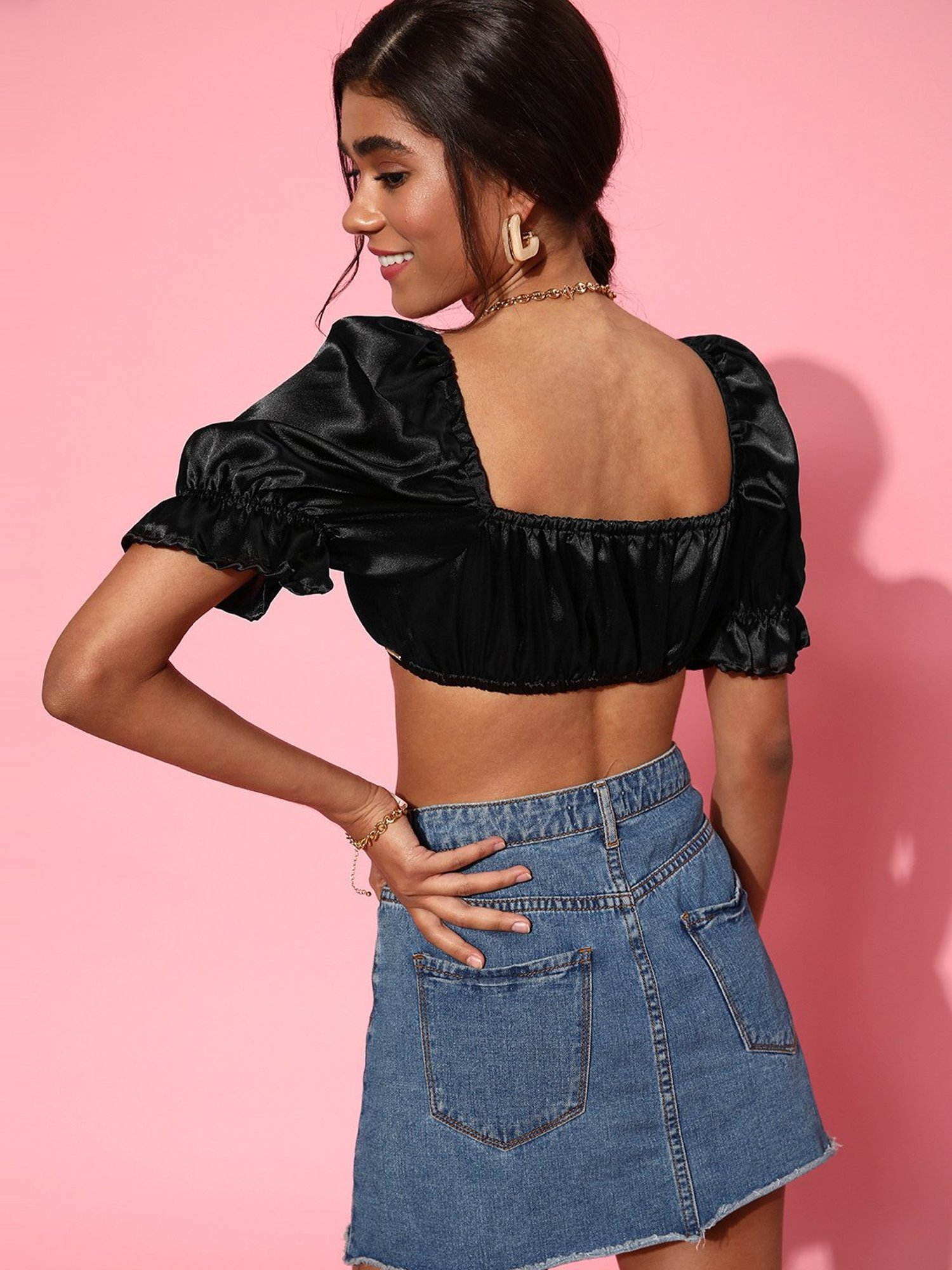 Da Intimo Black Tie Up Bralette