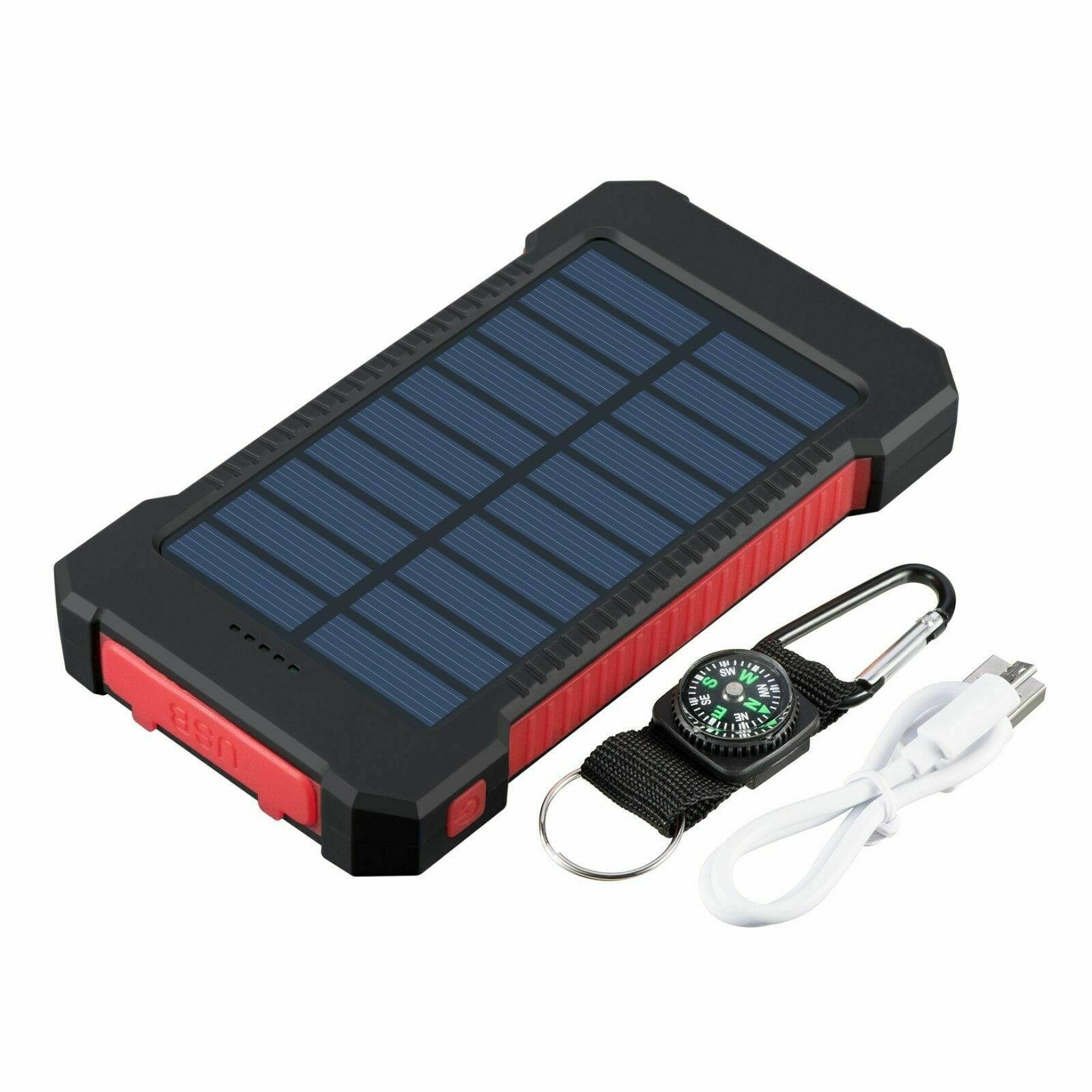 900000mAh Dual USB Portable Solar Battery Charger Solar Power Bank For Phone USA