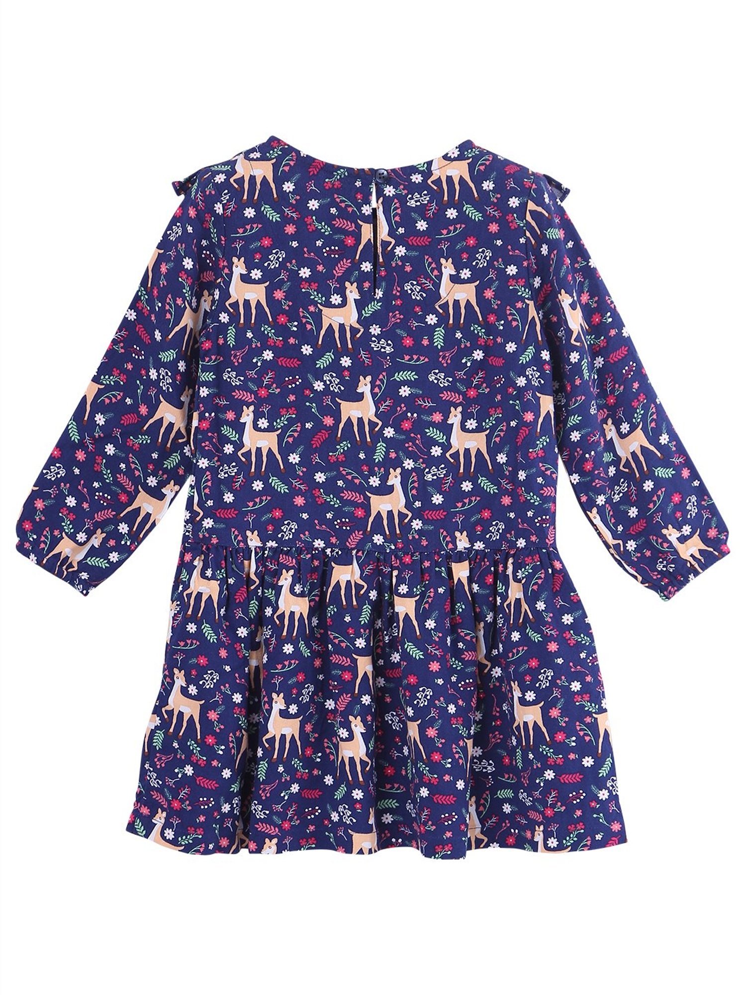 Beebay Kids Navy Printed Dress