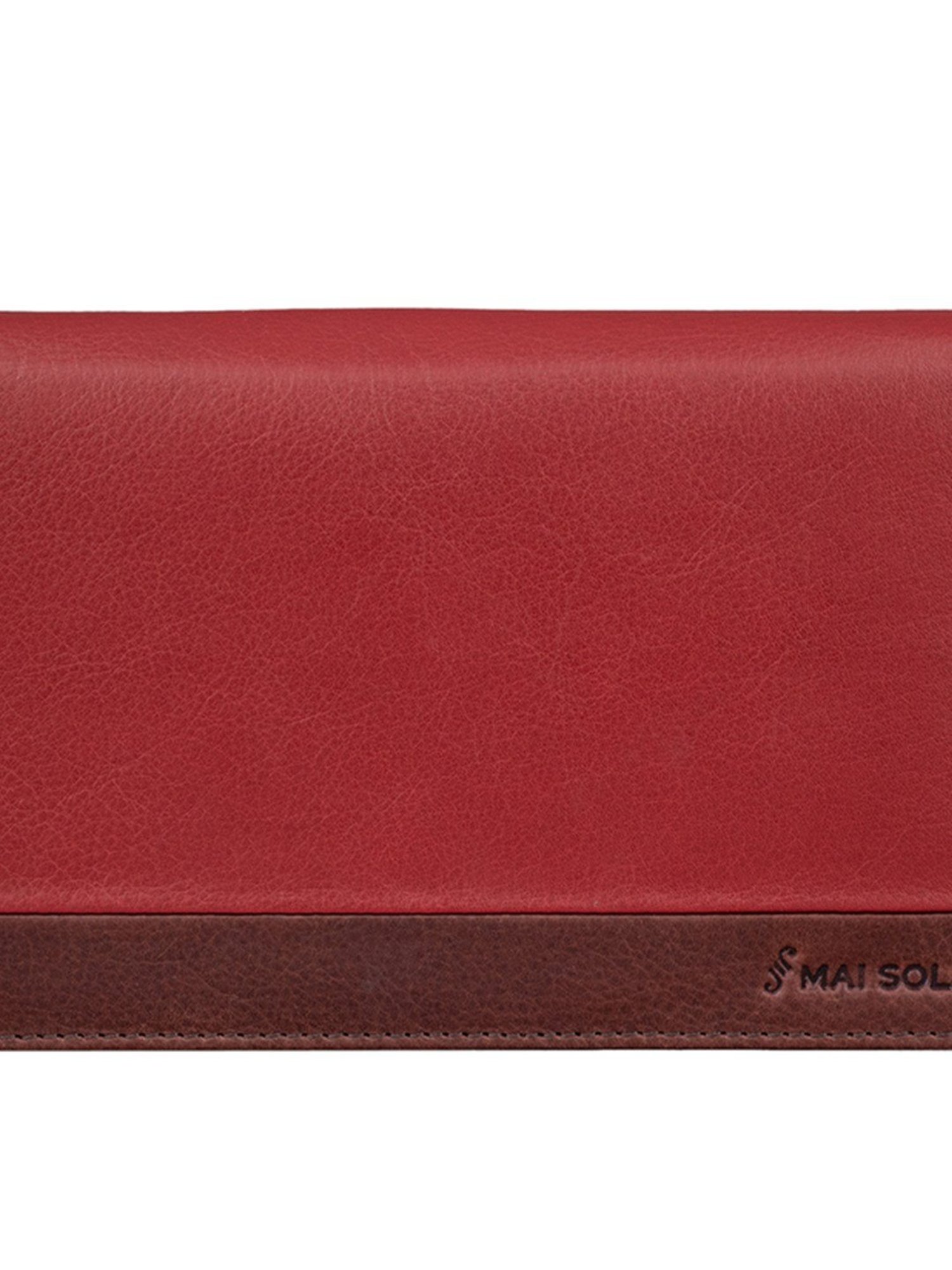 Mai Soli Antique Red Solid Passport Holder