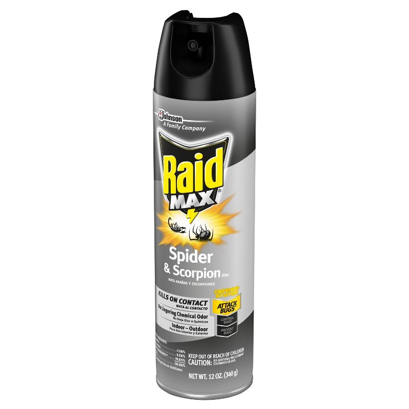 Raid Max Spider & Scorpion Killer Spray - 12oz/1ct
