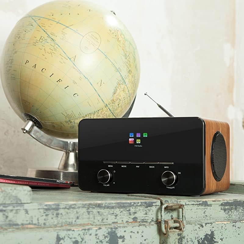 Connect 150 Black/Walnut, 2.1 Internet Radio, Wi-Fi Music Player, MP3 USB Port, AUX, Remote Control, Walnut