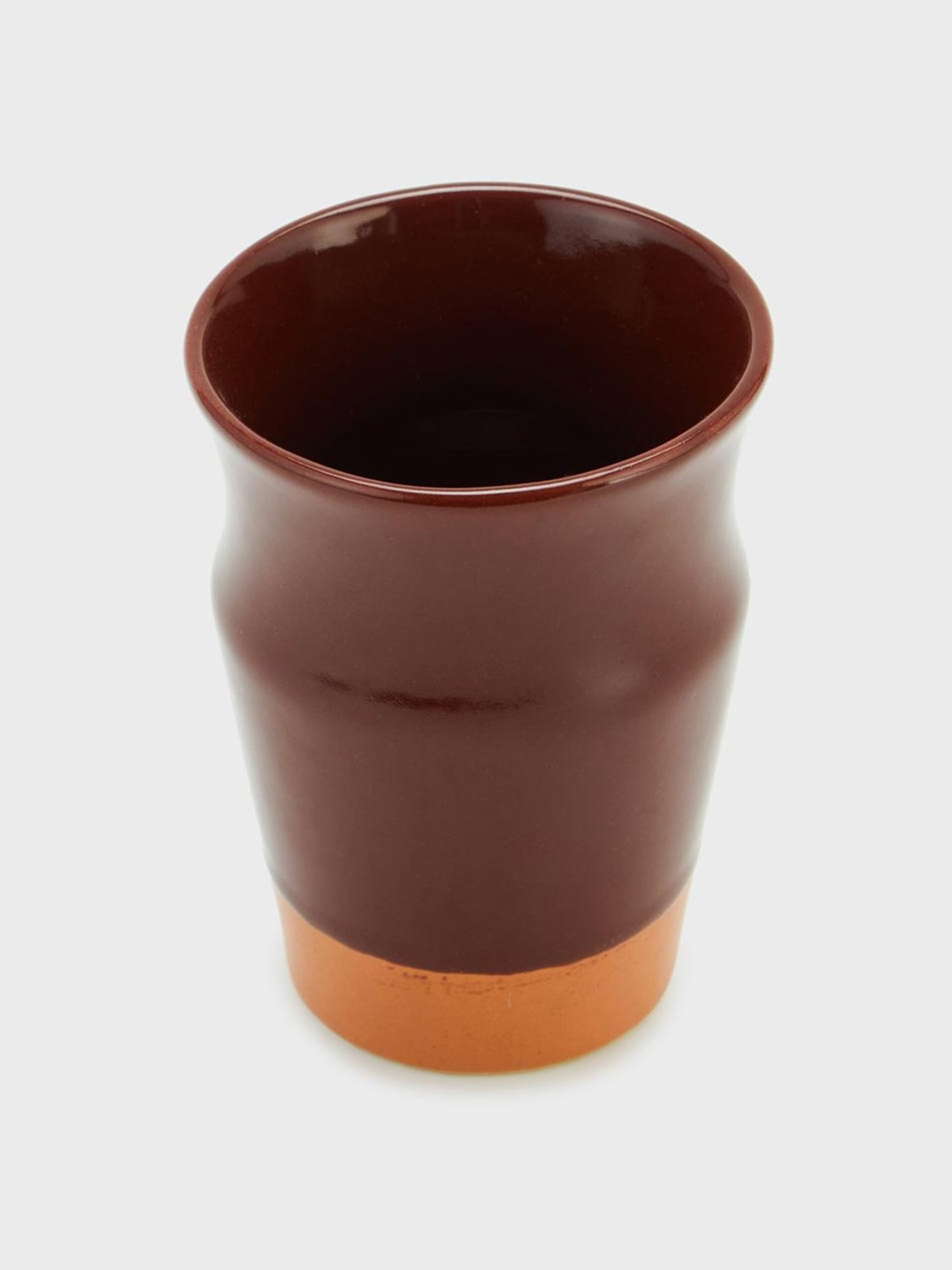 Fabindia Home Adhrit Solid Dark Brown Ceramic Kulhad