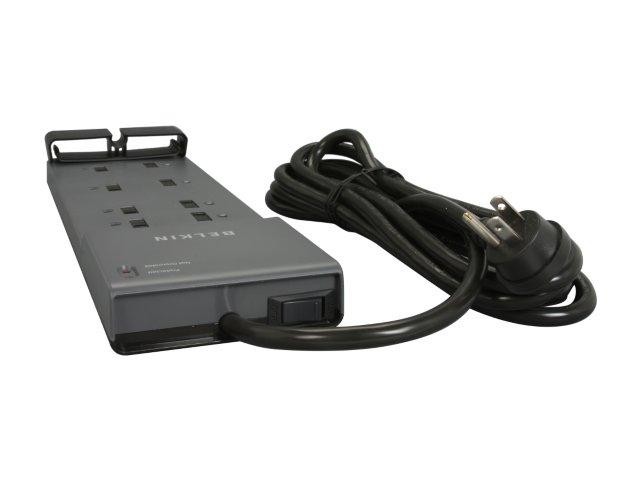 Uninex PS102 RF Remote Control Power Managed 6-Outlet Energy Controlled Surge Protector, Eliminates Standby Idle Electricity Usage, 6-Foot