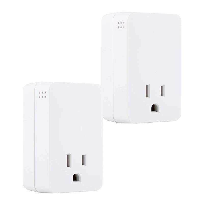 UltraPro Sur Protector with Audible End of Service Alarm 2 Pack Fits Behind HardtoReach Areas 1 Outlet 1080 Joules Protection Rating 53868 White