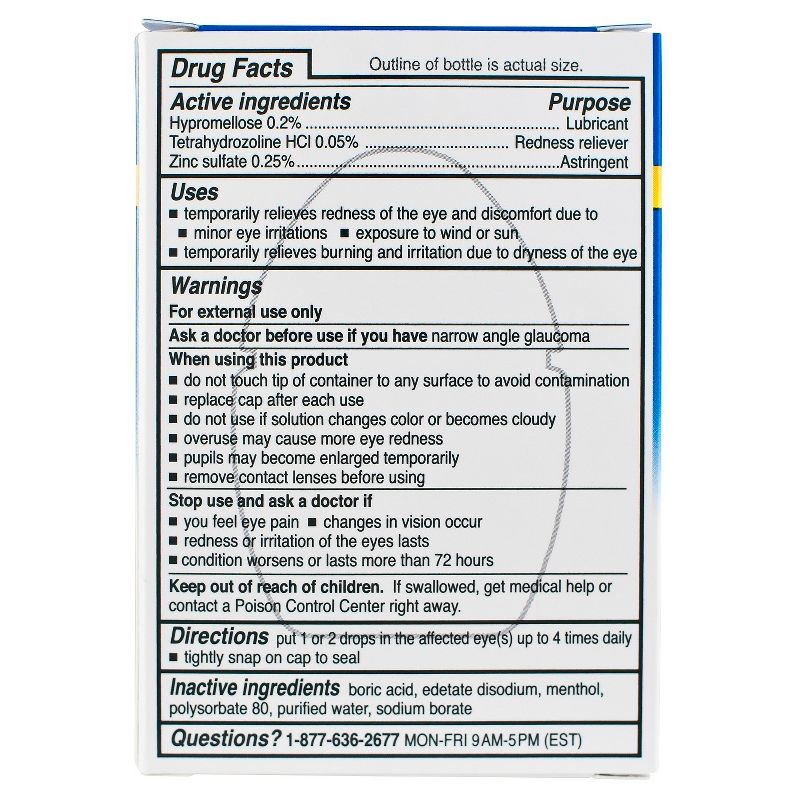 Rohto Ice All-in-one Multi-Symptom Relief Cooling Eye Drops - 0.4oz