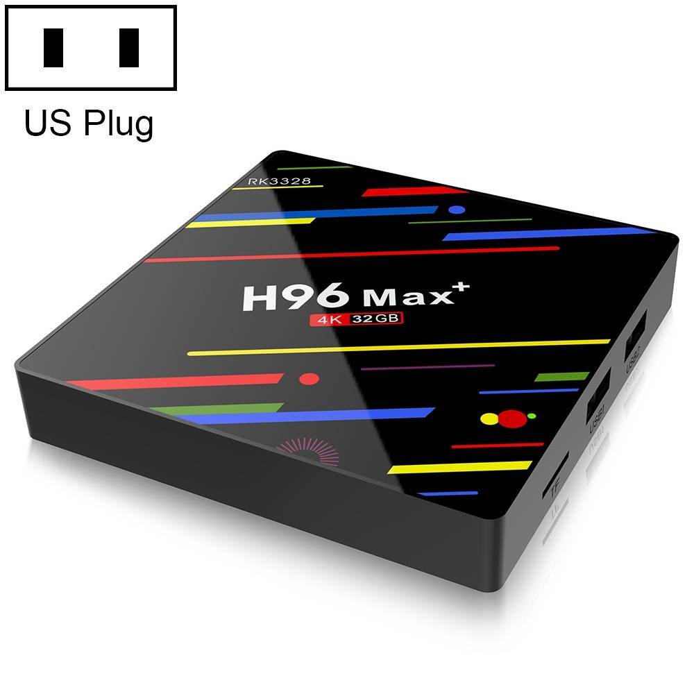 H96 Max+ 4K Ultra HD Full HD Media Player Smart TV BOX with Remote Controller, Android 9.0, RK3328