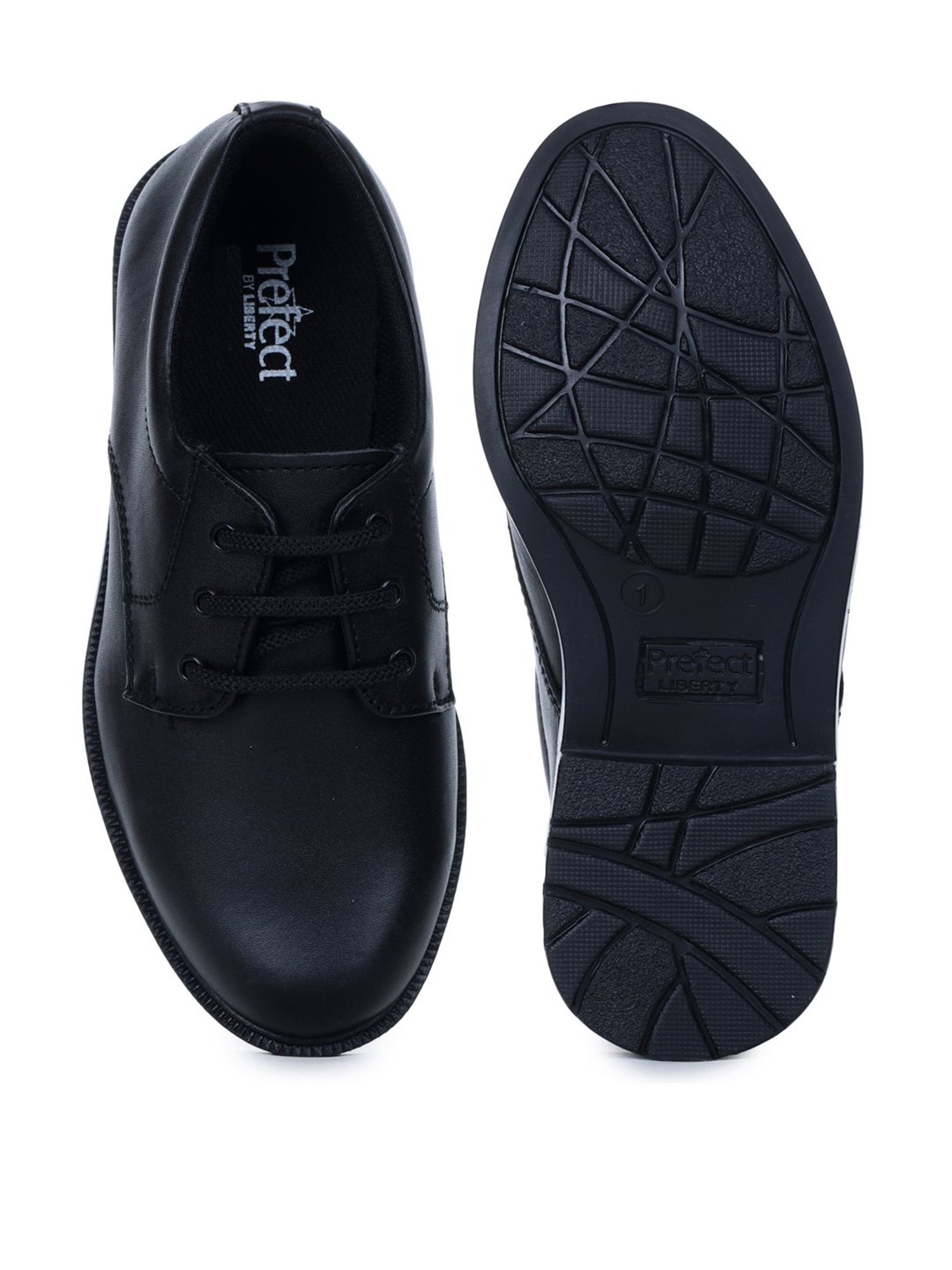 Prefect By Liberty Kids Black School Shoes