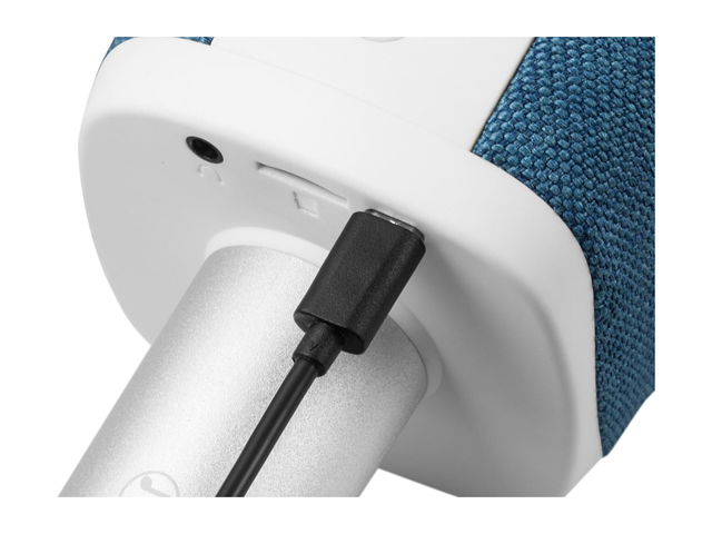 Technaxx 4811 Karaoke MIC Fabric Blue 2-IN-1 W/ 2X 5W Speaker System