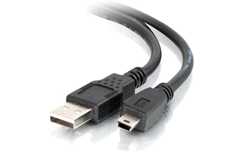 C2G 2m USB 2.0 A to Mini-B Cable - USB Cable - 6ft - Type A Male - Mini Type B Male USB - 6.56ft - Black