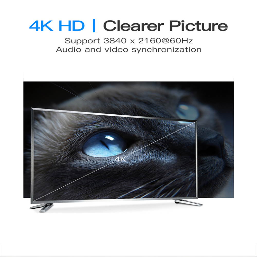 Vention DP Male to Male Cable Displayport Cable DP to DP Cable Computer TV Adapter Display Port Connector for PC Macbook HDTV Projector 4K@60Hz