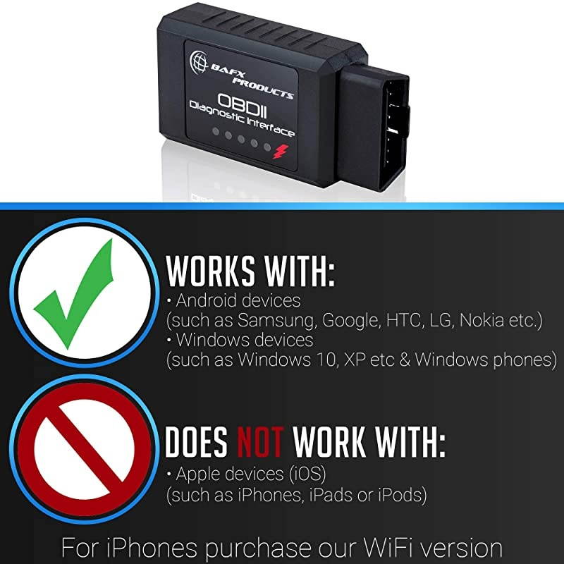 Wireless Bluetooth Obd2 Scanner Diagnostic Code Reader Scan Tool for Android Devices Only Scan Reset Clear Car Check Engine Light