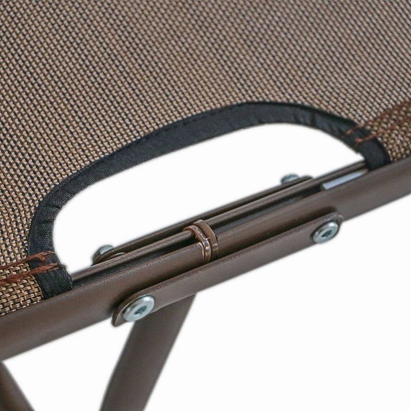 2pc Outdoor Reclining Chaise Lounge Chairs - Brown - Crestlive Products