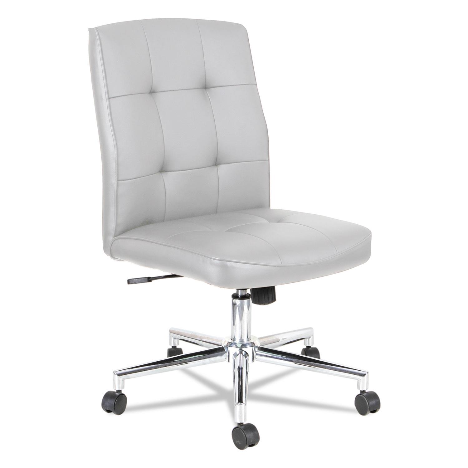 OIF Slimline Swivel/Tilt Task Chair Black with Chrome Base NT4916