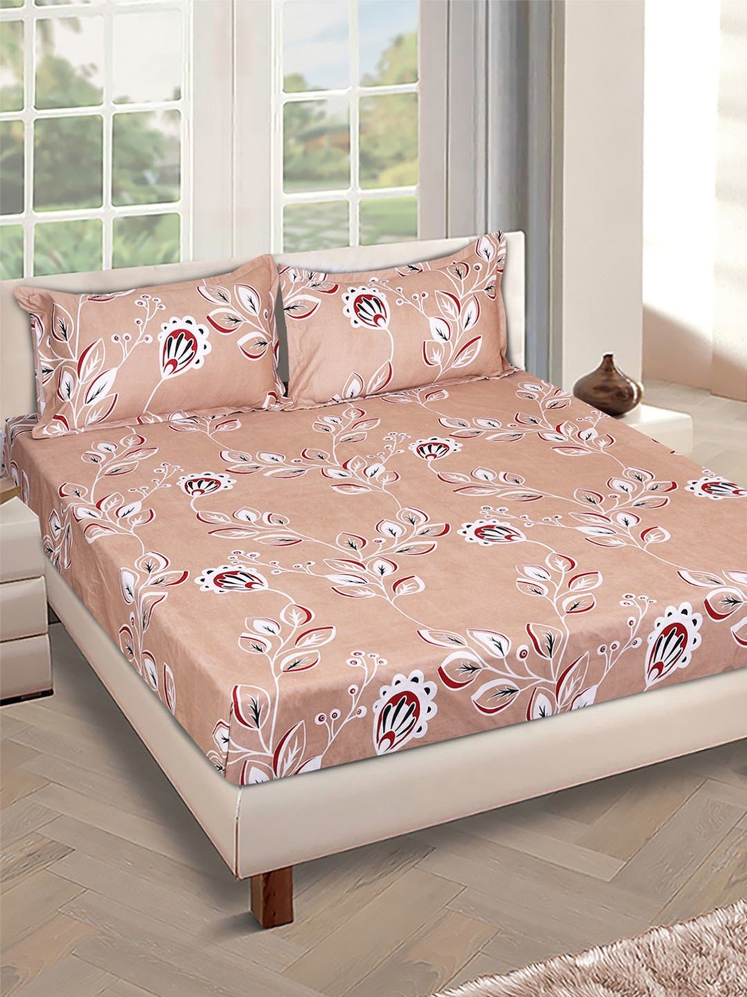 Romee Multi Microfibre Floral Bed Sheets