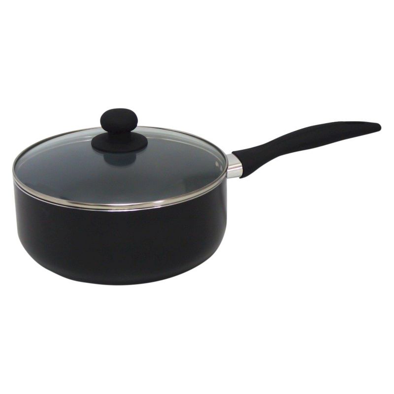 Gourmet Chef 4 Fl Qt Eco Friendly Non Stick Ceramic Sauce Pan - Black