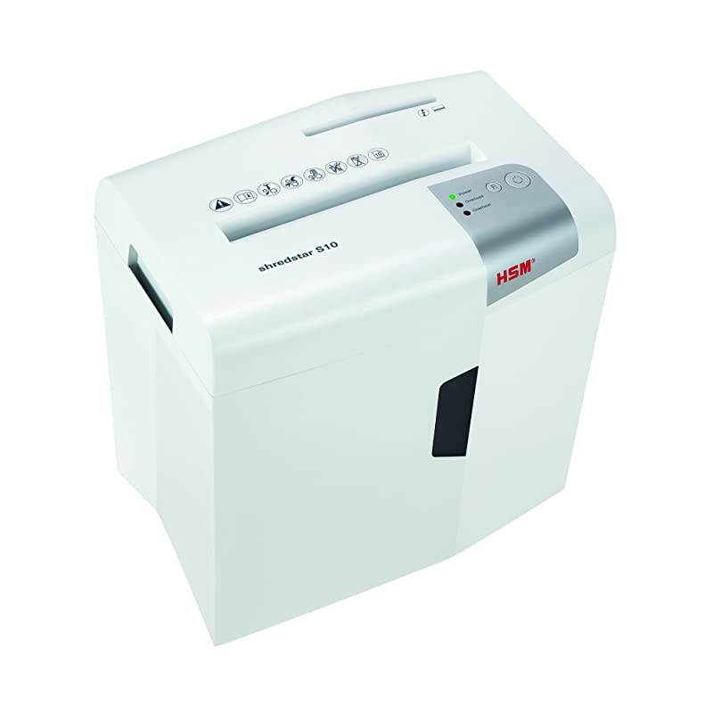 S10 Shredstar 10-Sheet, Strip-Cut, 4.8 gal Capacity Paper Shredder with Separate CD Slot, White