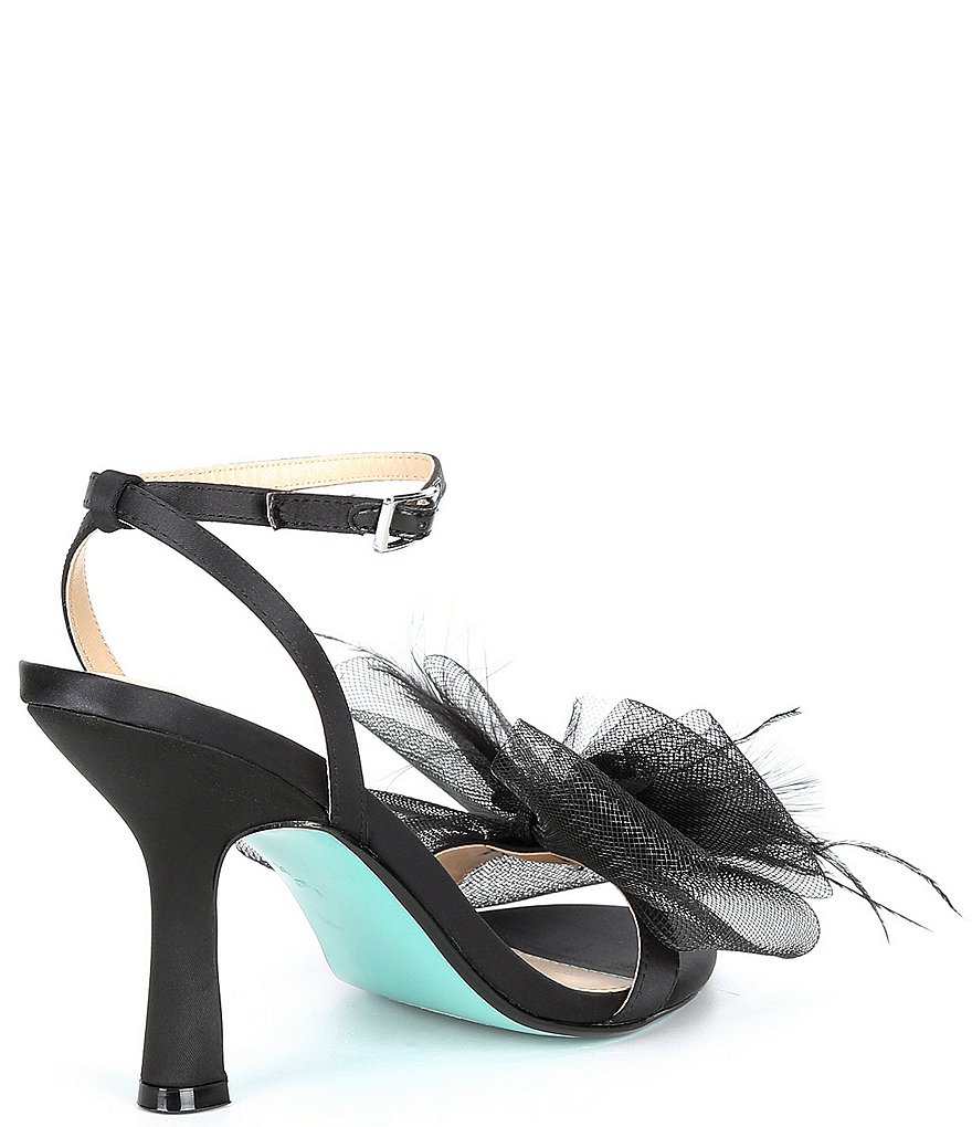 Blue by Betsey Johnson Lylla Feather Bow Dress Sandals