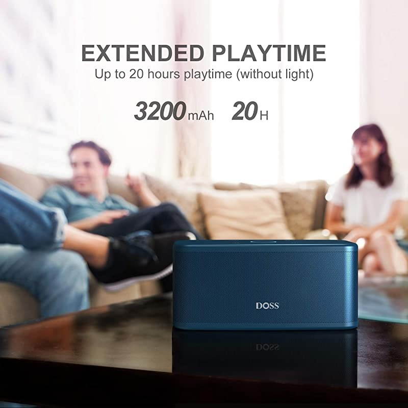 Bluetooth Speakers,  SoundBox Plus Portable Wireless Bluetooth Speaker with 16W HD Sound and Deep Bass, Wireless Stereo Pairing, 20H Playtime, Wireless Speaker for Home, Outdoor, Travel -Black