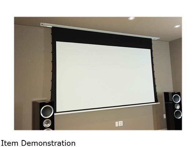 EluneVision 106 inch Ref. AudioWeave 4K In-Ceiling Tab-Tensioned Projector Screen