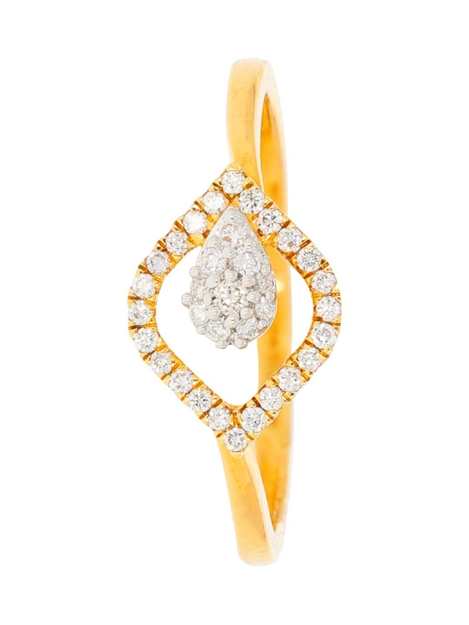 Waman Hari Pethe Jewellers 18k Gold & Diamond Ring for Women