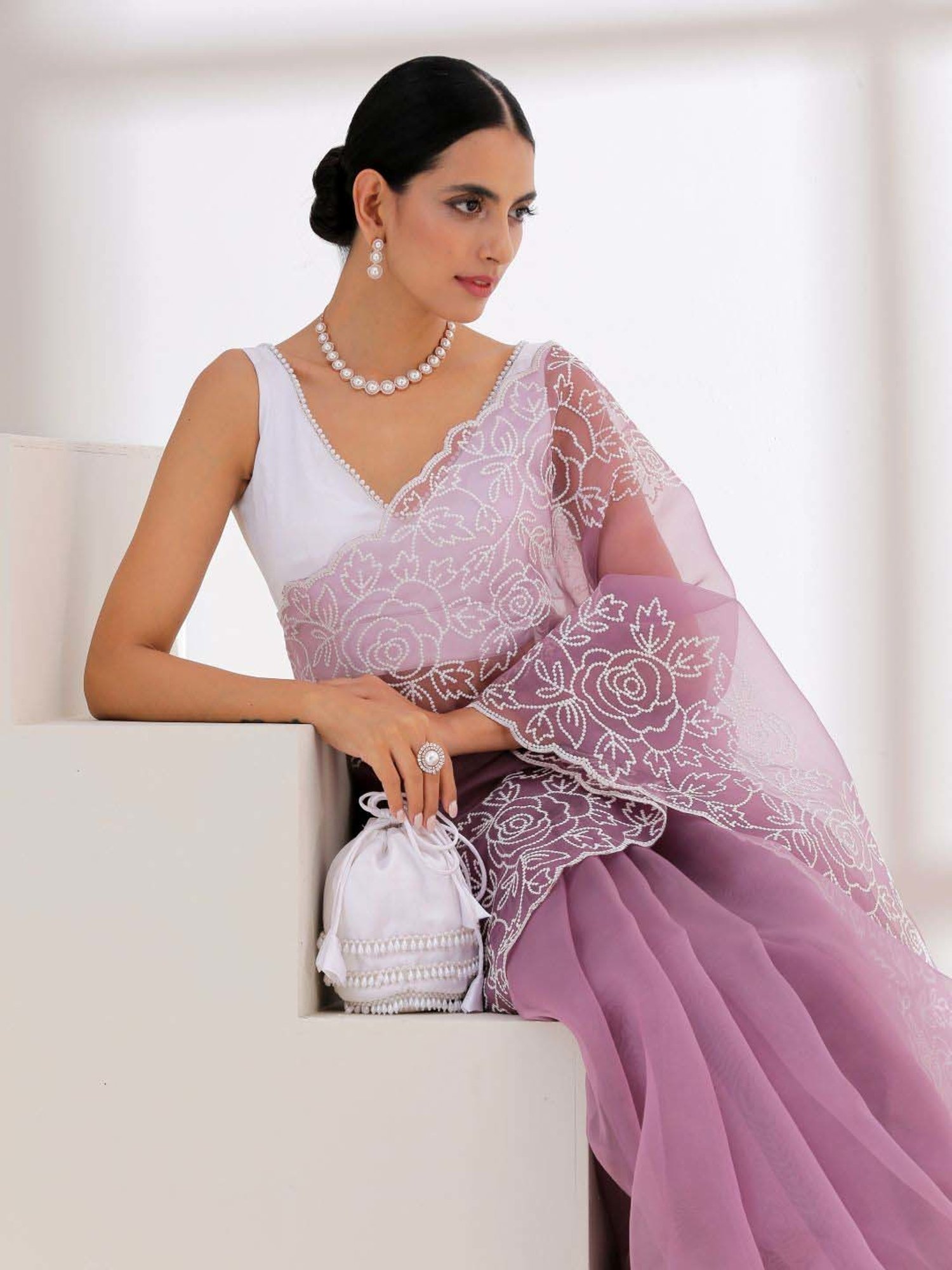 Swtantra White Plain Readymade Blouse