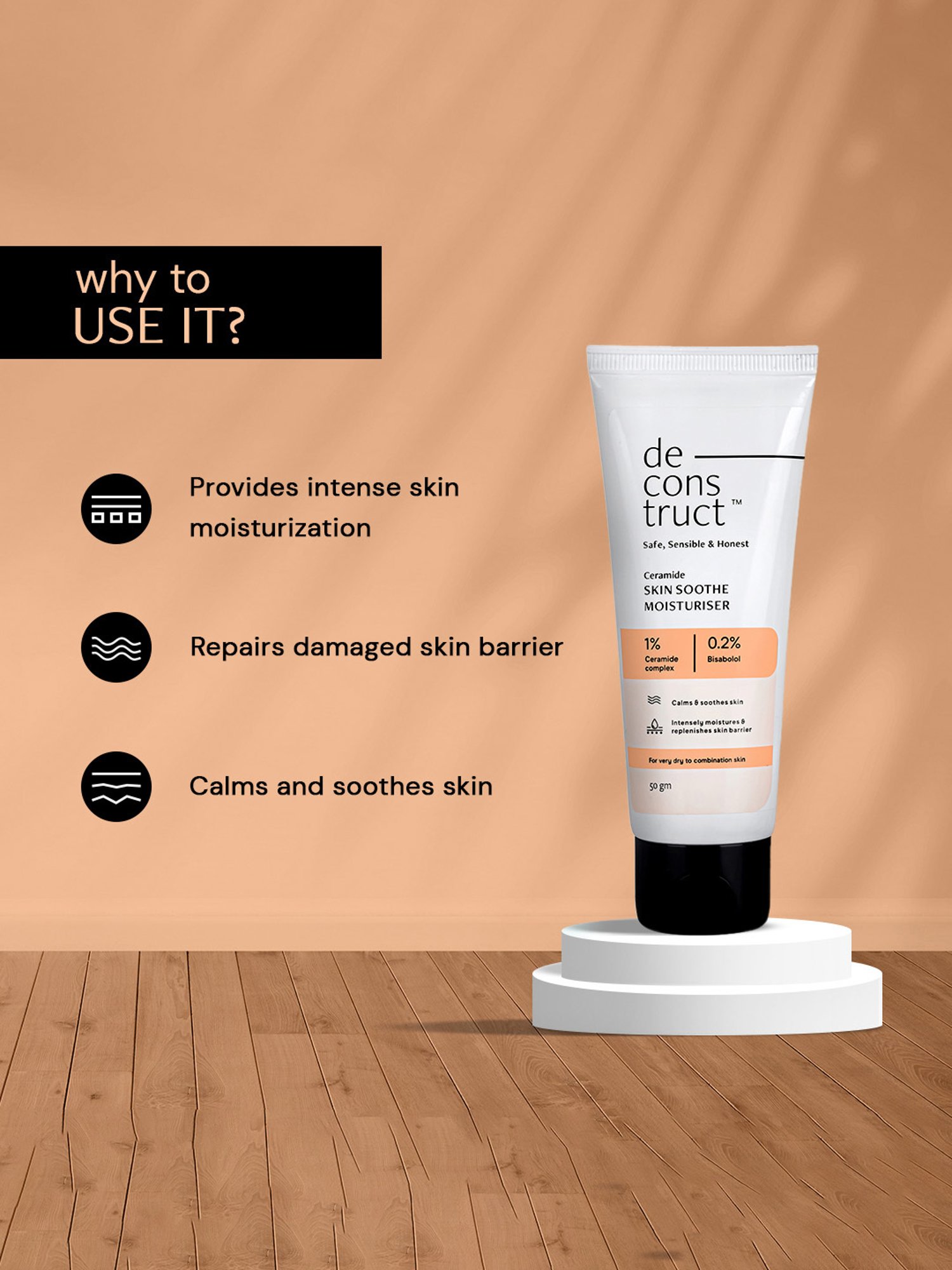 Deconstruct Skin Soothe Moisturizer - 50 gm